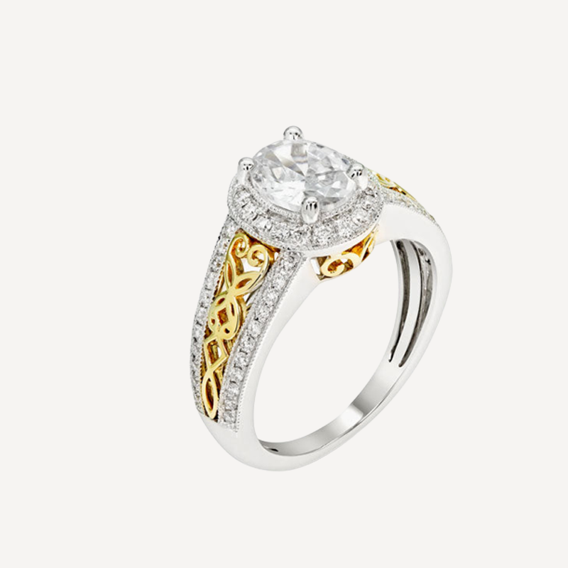 White diamond ring